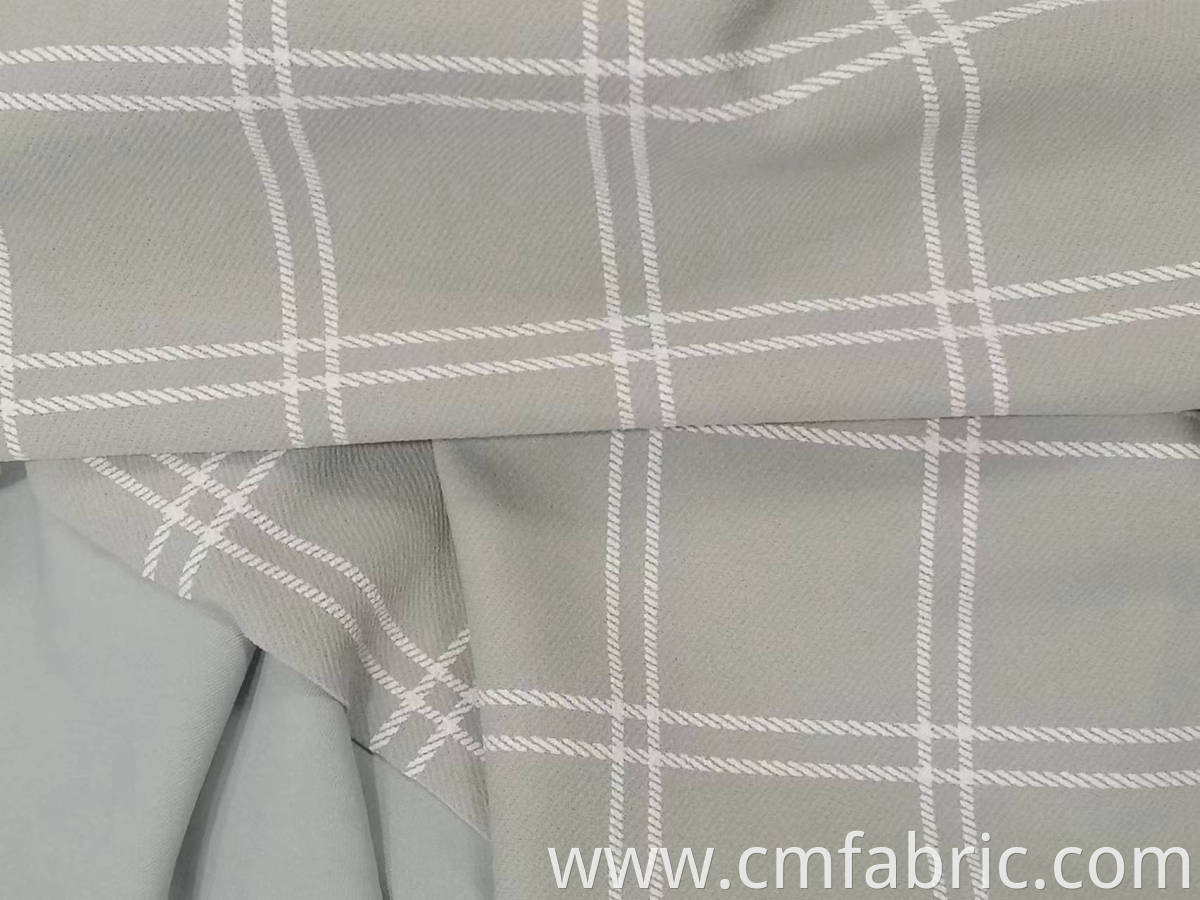 KNITTED polyester spadex twill printed fabric